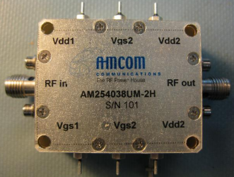 S波段寬帶GaAs功率放大器模塊AM254038UM-2H