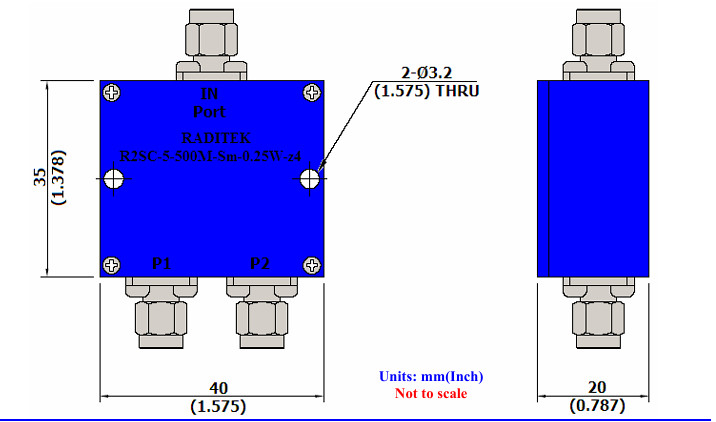 R2SC-5-500M-Sm-0.25W-z4功率分配器RADITEK R2SC-5-500M-Sm-0.25W-z4功率分配器RADITEK