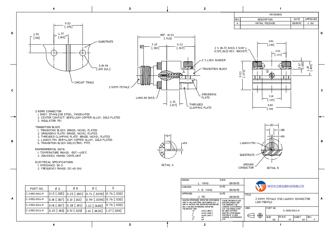 C-1092-0XA-9 C-1092-0XA-9