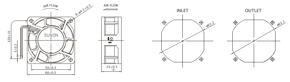 SUNON高效節能商用冷藏EC風扇 SUNON高效節能商用冷藏EC風扇