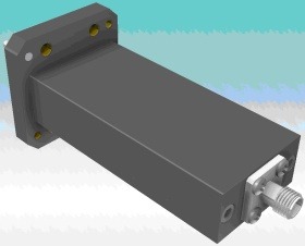 ATM Microwave雙脊波導至同軸適配器